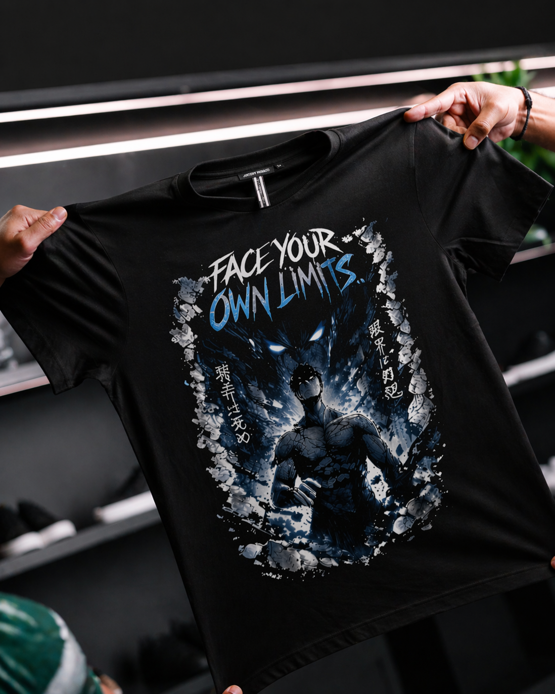 Face Your Limits Anime Oversized T-Shirt | Premium Cotton Streetwear