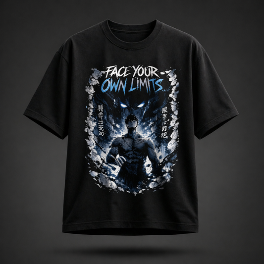 Face Your Limits Anime Oversized T-Shirt | Premium Cotton Streetwear