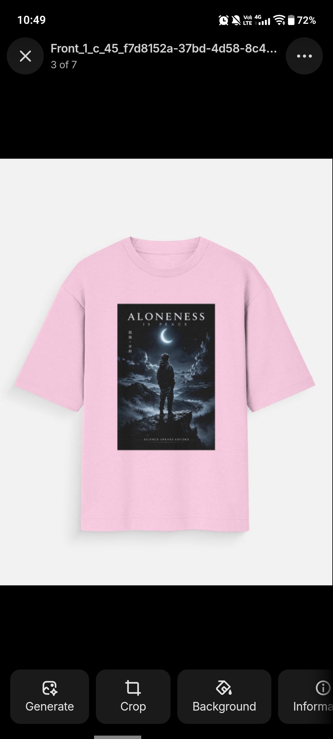 Oversized Anime Streetwear Tee – Premium Fit | Limited Drop Aloneness Is Peace