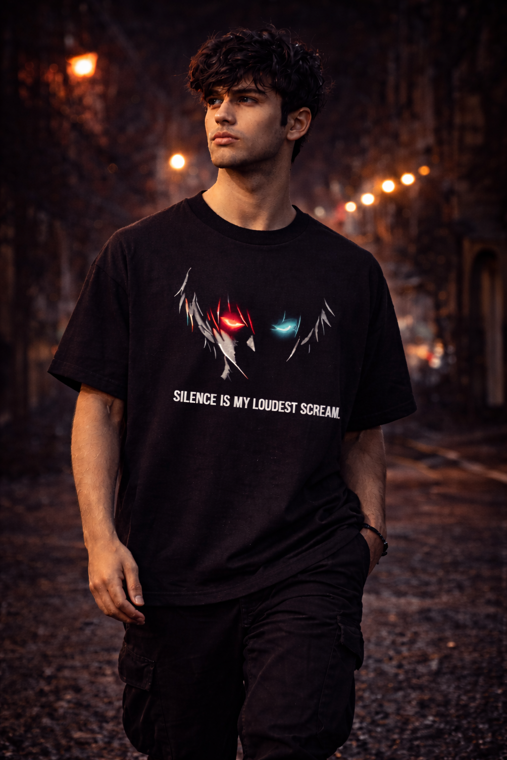 Oversized Anime Streetwear Tee – Premium Fit | Limited Drop shadow rag