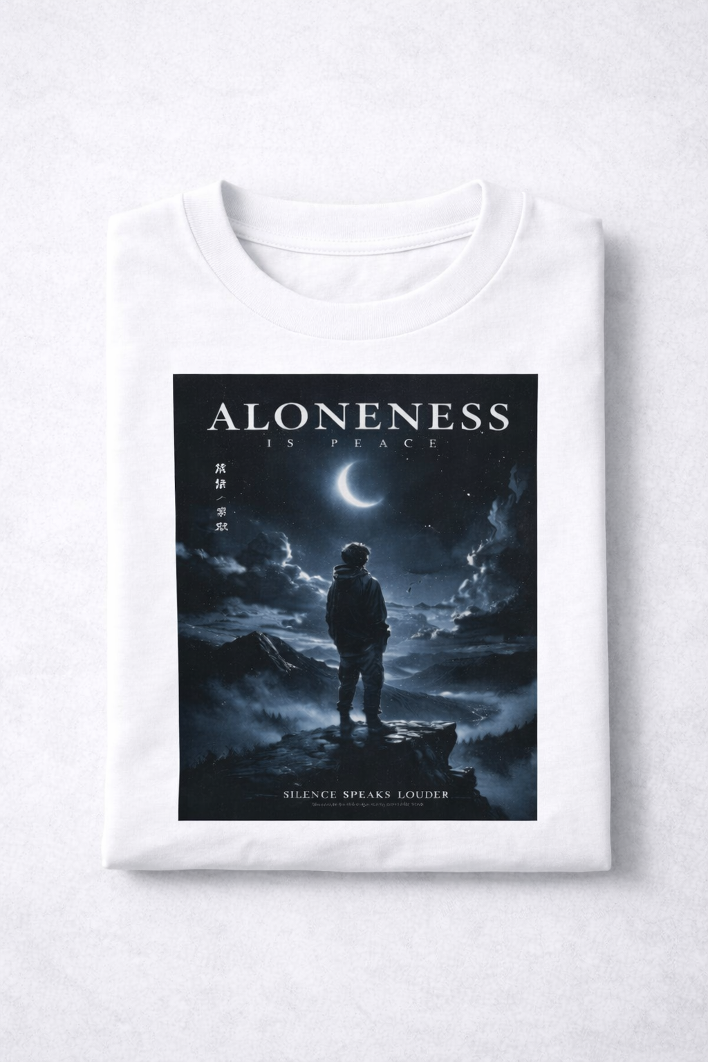 Oversized Anime Streetwear Tee – Premium Fit | Limited Drop Aloneness Is Peace