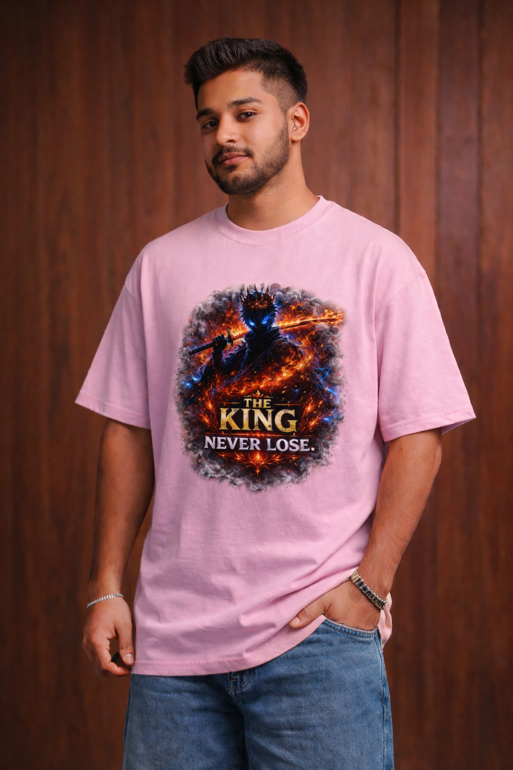 Oversized Anime Streetwear Tee – Premium Fit | Limited Drop be the King