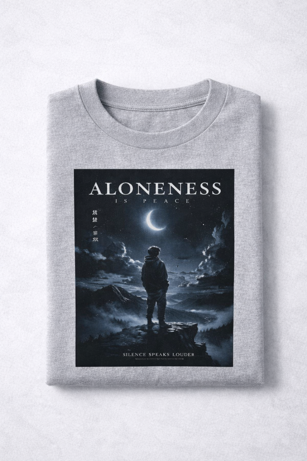 Oversized Anime Streetwear Tee – Premium Fit | Limited Drop Aloneness Is Peace