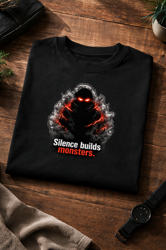 Oversized Anime Streetwear Tee – Premium Fit | Limited Drop silence build monster