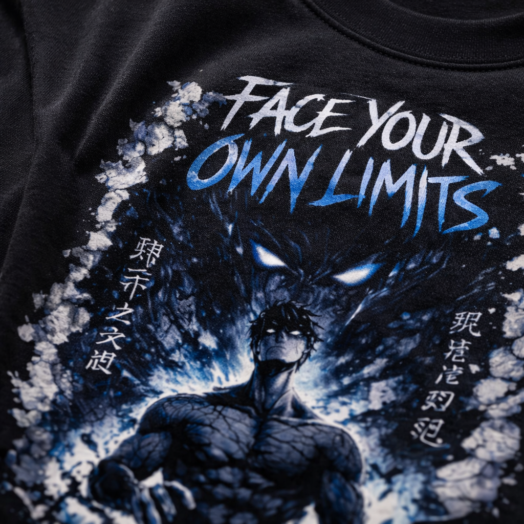 Face Your Limits Anime Oversized T-Shirt | Premium Cotton Streetwear