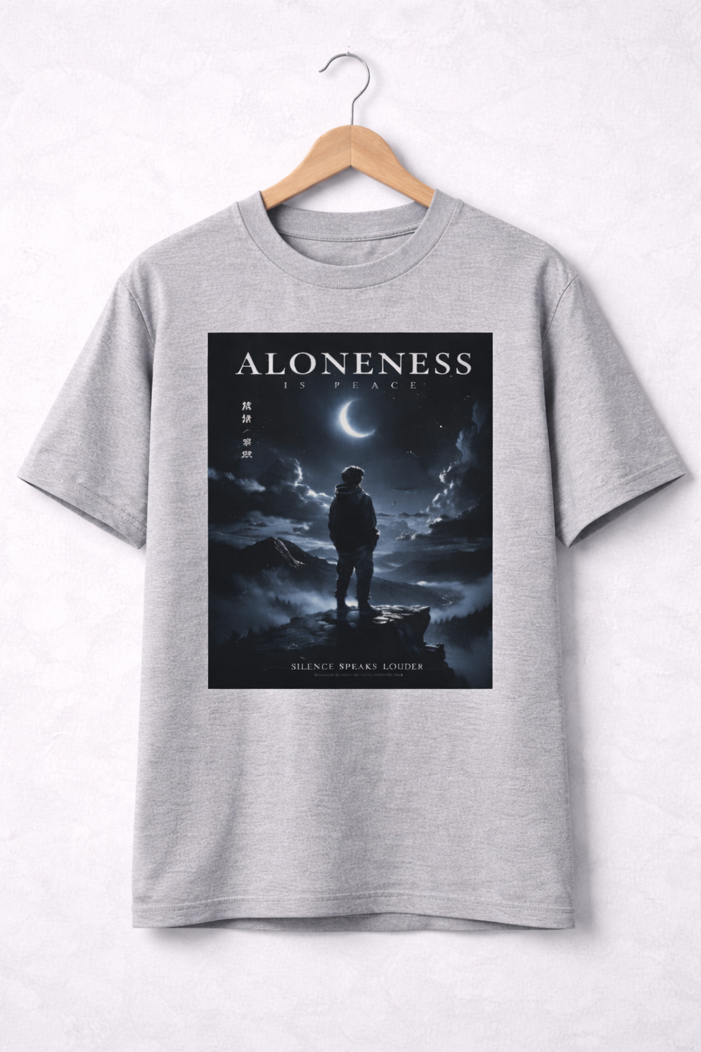 Oversized Anime Streetwear Tee – Premium Fit | Limited Drop Aloneness Is Peace