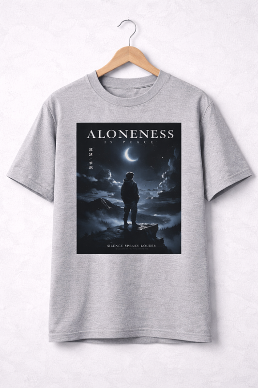 Oversized Anime Streetwear Tee – Premium Fit | Limited Drop Aloneness Is Peace