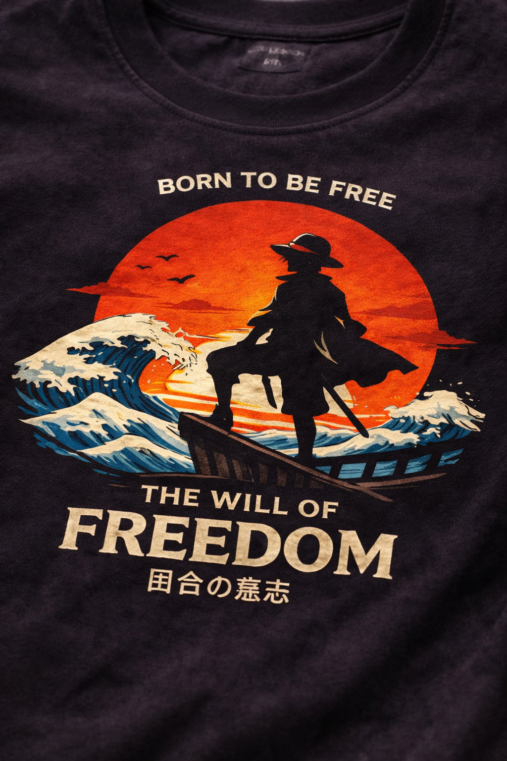 Oversized Anime Streetwear Tee – Premium Fit | Limited Drop born to be freedom