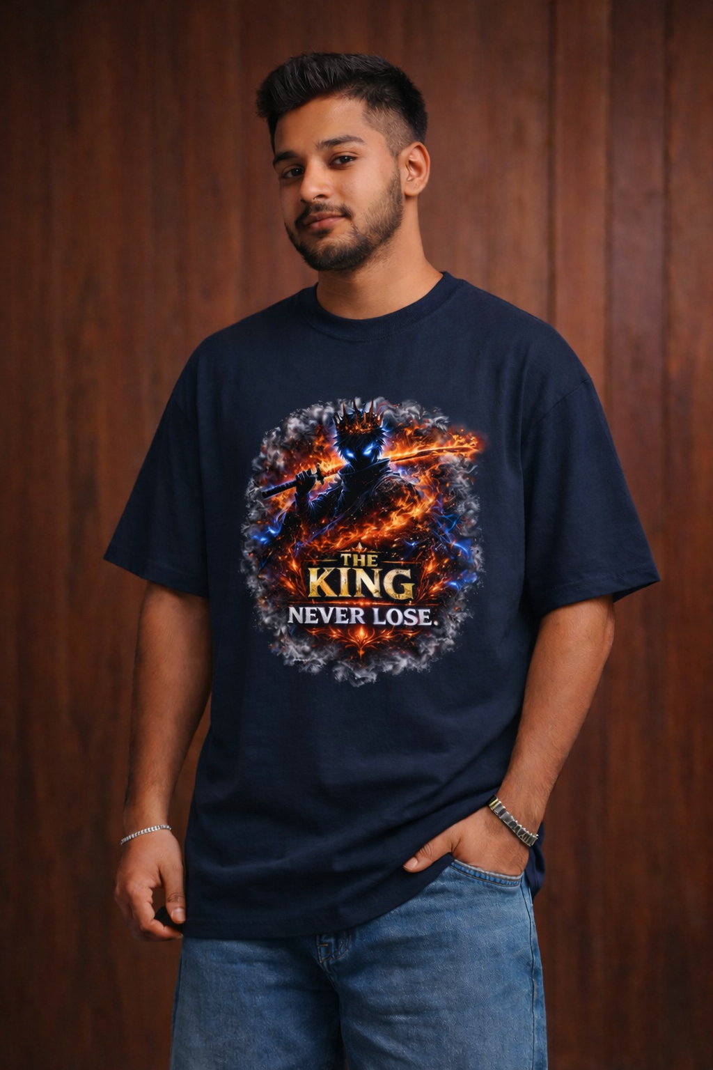 Oversized Anime Streetwear Tee – Premium Fit | Limited Drop be the King