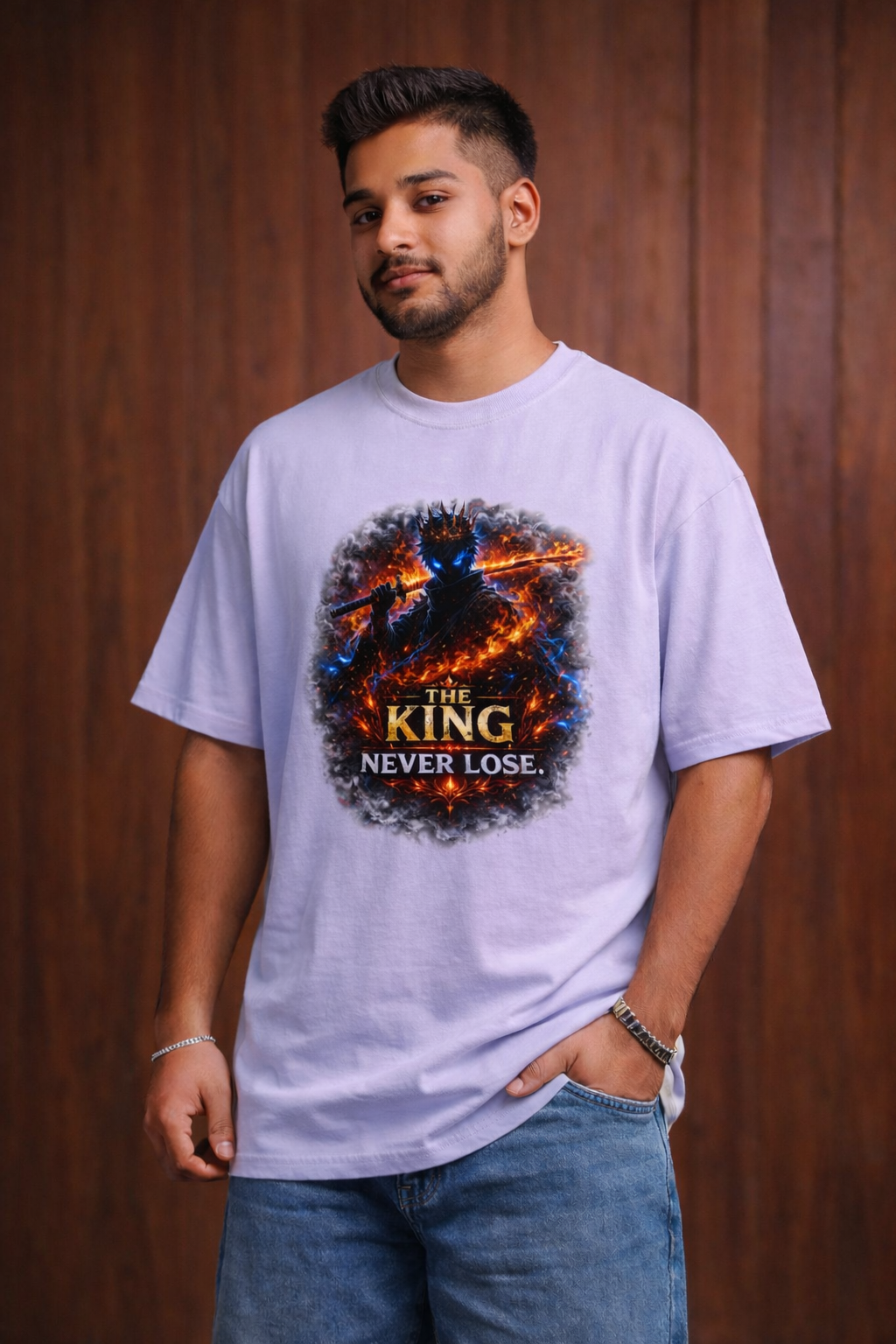 Oversized Anime Streetwear Tee – Premium Fit | Limited Drop be the King