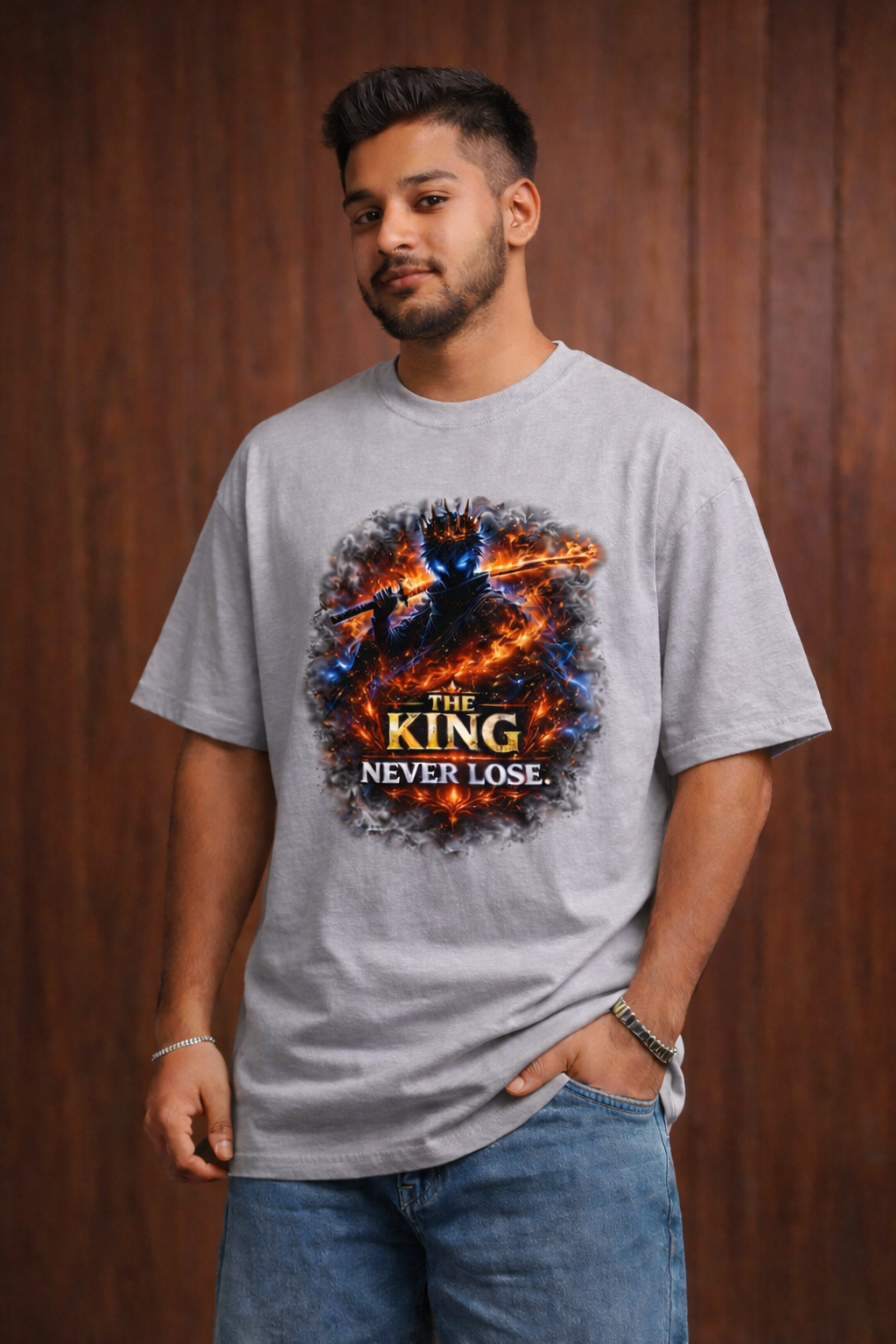 Oversized Anime Streetwear Tee – Premium Fit | Limited Drop be the King