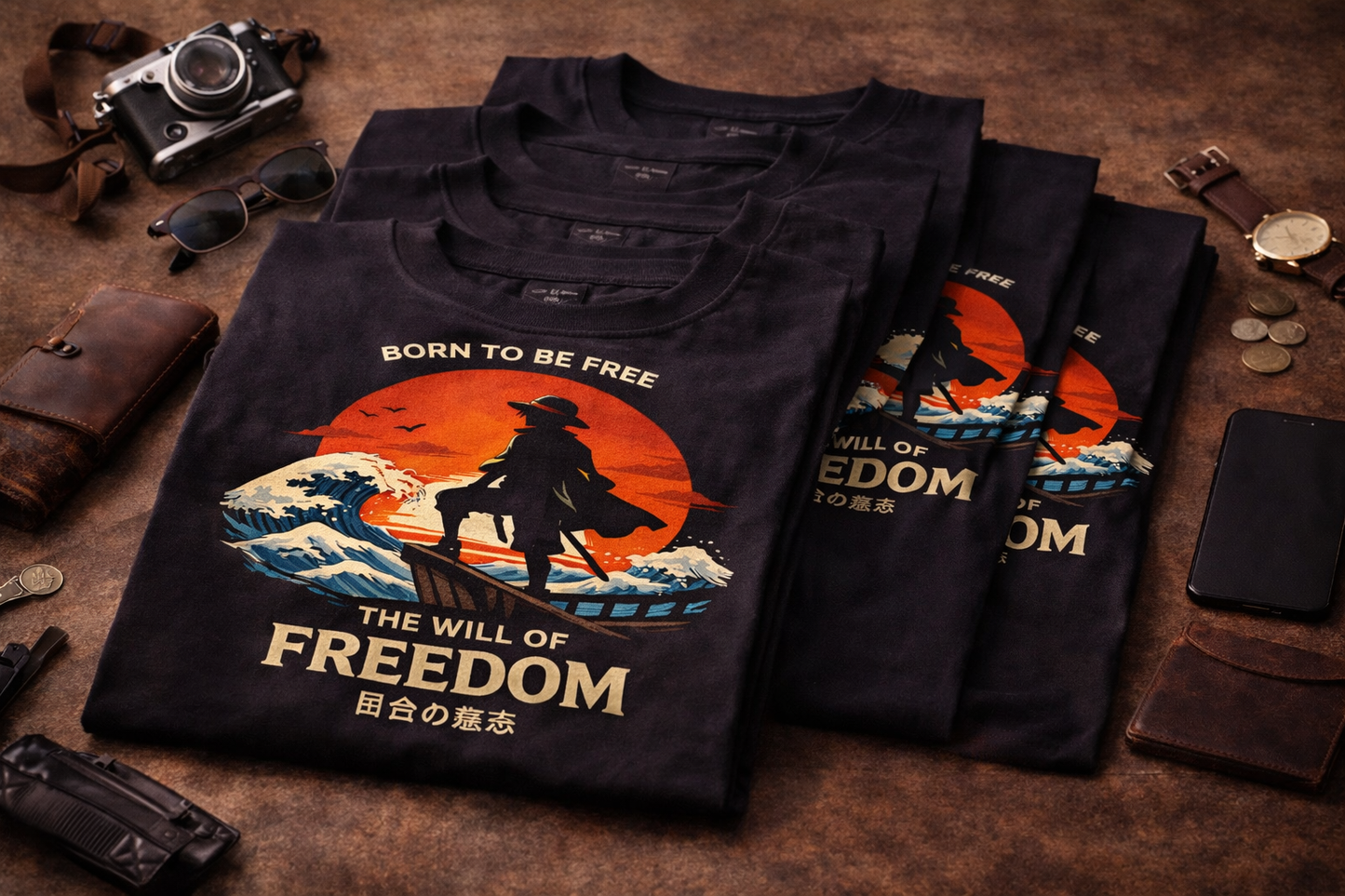 Oversized Anime Streetwear Tee – Premium Fit | Limited Drop born to be freedom